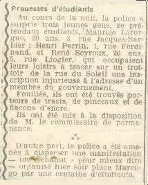 Extrait de journal